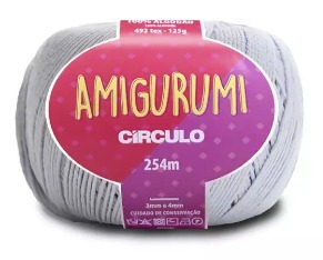 LINHA AMIGURUMI BRANCA/PRETA/CINZA